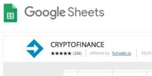 crypto finance spreadsheet add on