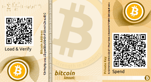 bitcoin papieren portefeuille