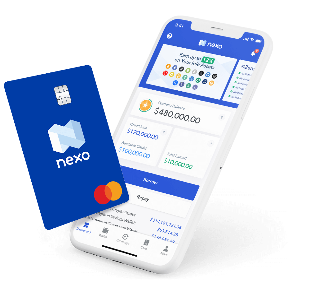 Crypto betaalkaart bankkaart van Nexo